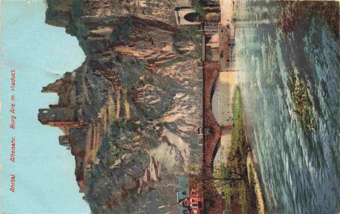 Altenahr Burg Are mit Viadukt Ahrtal