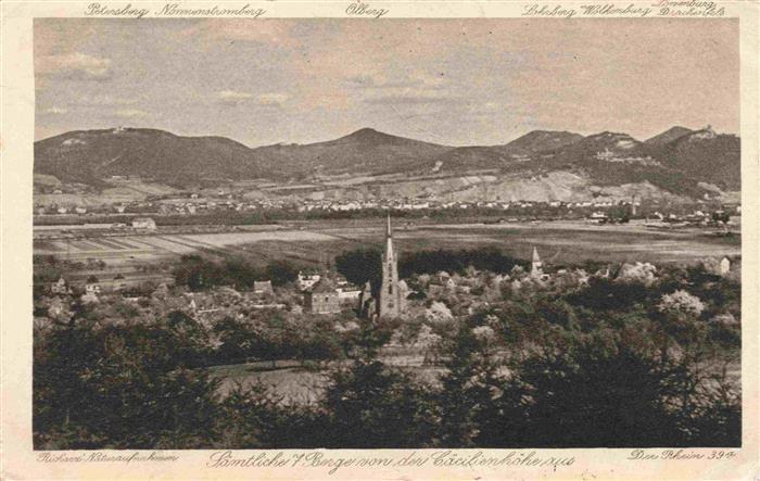 Koenigswinter Panorama Siebengebirge von der Caecilienhoehe aus gesehen