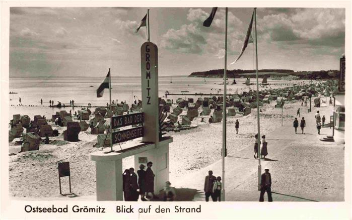 Groemitz Ostseebad Blick auf den Strand