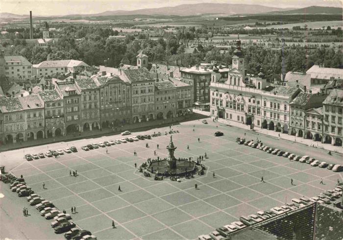 Ceske Budejovice Cesky Budejovic Budweis CZ Zizkovo-Platz Rathaus Stadtzentrum