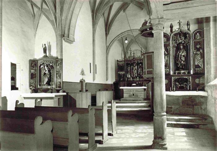 ROTHENBURG   TAUBER Chor der Schaeferkirche St. Wolfgang Altare