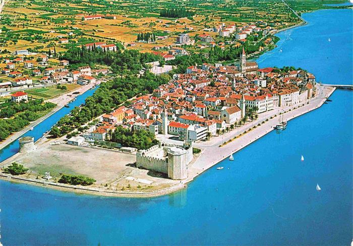 Trogir Trau Croatia Fliegeraufnahme