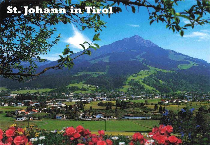 St Johann Tirol AT Panorama Blick zum Kitzbueheler Horn
