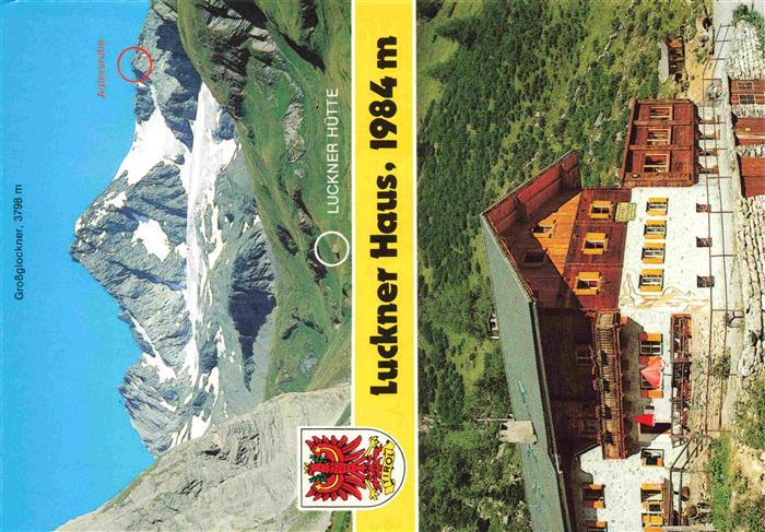 Lucknerhaus 1984m Kals Grossglockner Panorama Koednitztal Berghaus Hohe Tauern