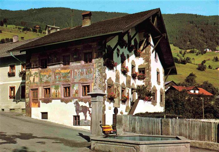 Wenns Pitztal Tirol AT Platzhaus Fassadenmalerei