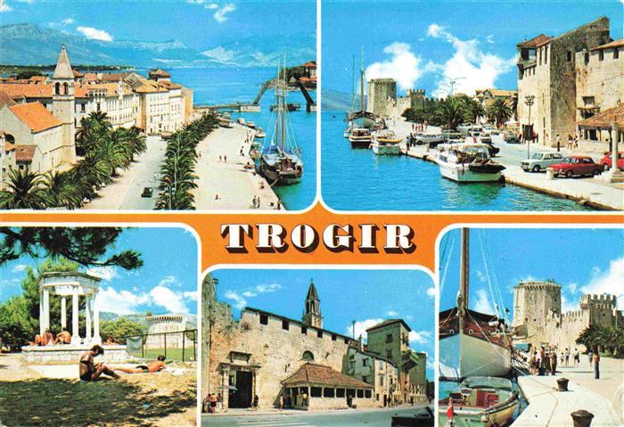 Trogir Trau Croatia Teilansichten Hafen