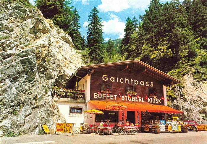 Weissenbach Ahrntal Bozen Suedtirol IT Buffet Stueberl Kiosk am Gaichtpass