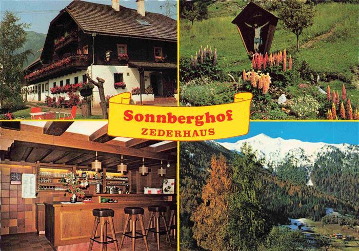 Zederhaus Lungau AT Urlaub auf dem Bauernhof Sonnberghof Landschaftspanorama Alp