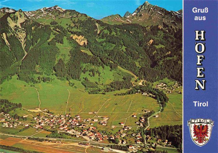 Hoefen Tirol AT Panorama Hoefener Joechl Hahnenkamm und Schneid Alpen