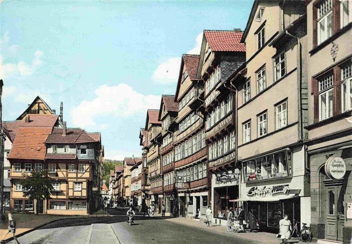 Hann. Muenden Lange Strasse Fachwerkhaeuser Altstadt