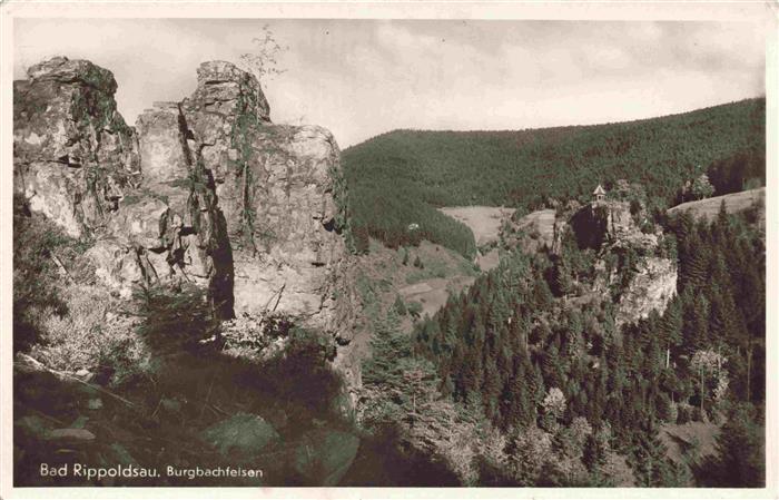 BAD RIPPOLDSAU-SCHAPBACH Burgbachfelsen Gasthof zum Kreuz