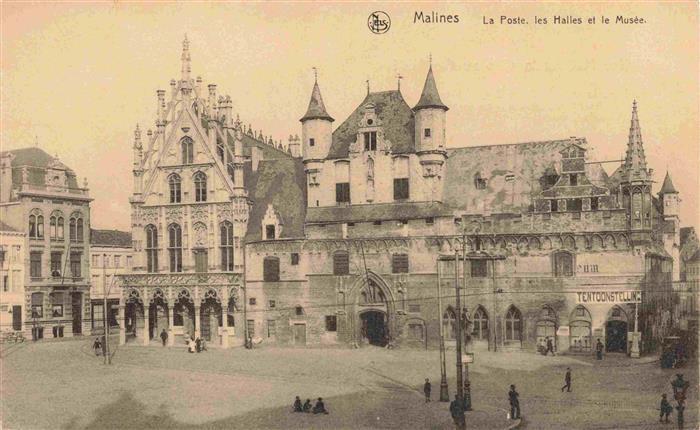 Malines Mechelen Flandre Belgie La Poste les Halles et le Musee