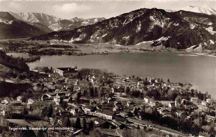 Tegernsee Bayern Blauberge und Hirschberg Fliegeraufnahme