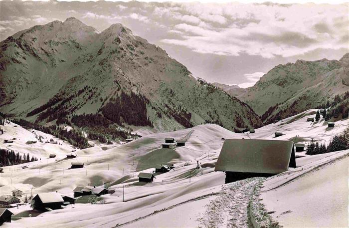 Hirschegg Kleinwalsertal Vorarlberg AT Ferienheim Schloessle Panorama