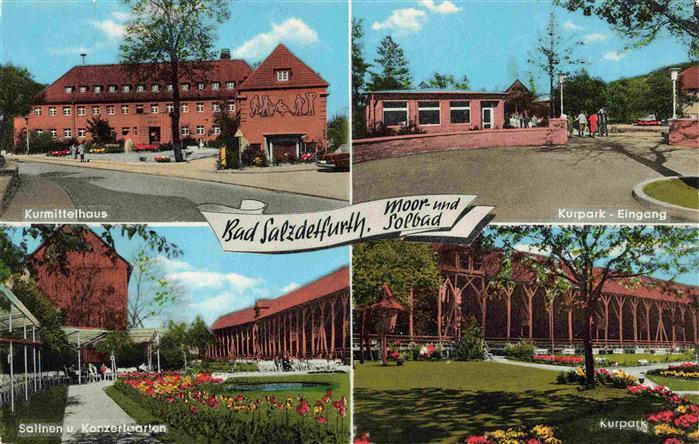 Bad Salzdetfurth Kurmittelhaus Kurpark Eingang Salinen und Konzertgarten