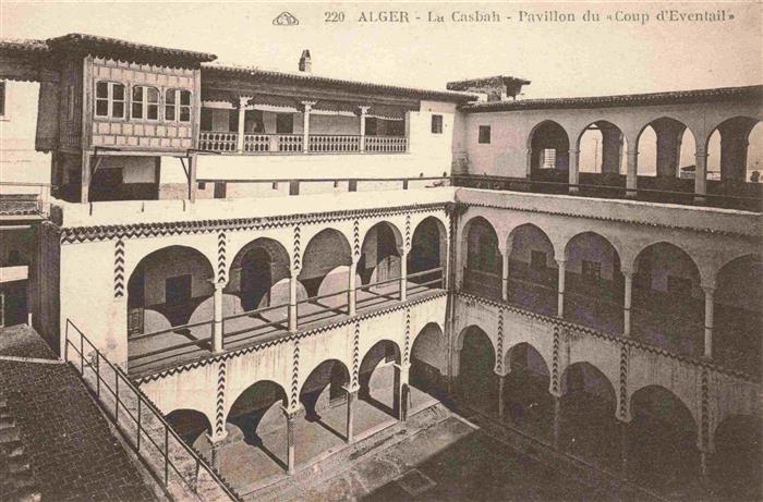 ALGER Algier Algerie La Casbah Pavillon du Coup d'Eventail
