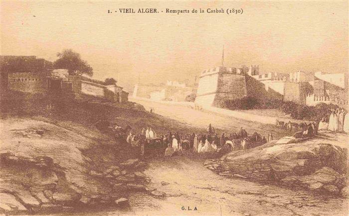 ALGER Algier Algerie Remparts de la Casbah