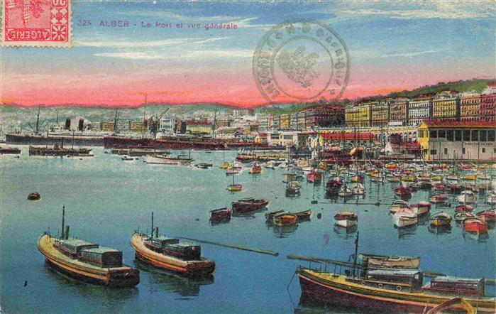 ALGER Algier Algerie Le Port et vue generale