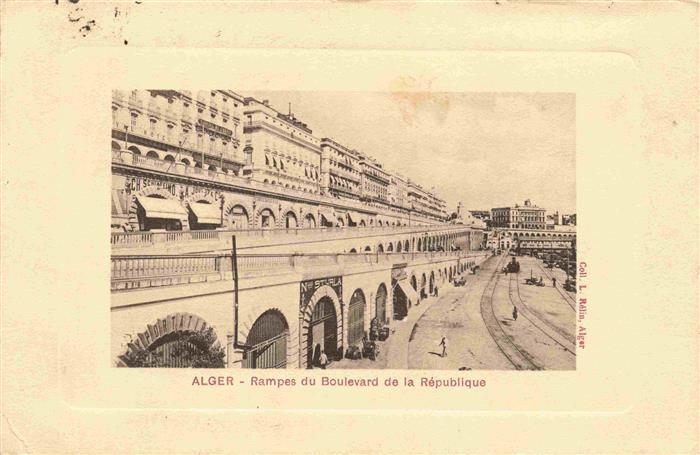 ALGER Algier Algerie Rampes du Boulevard de la Republique