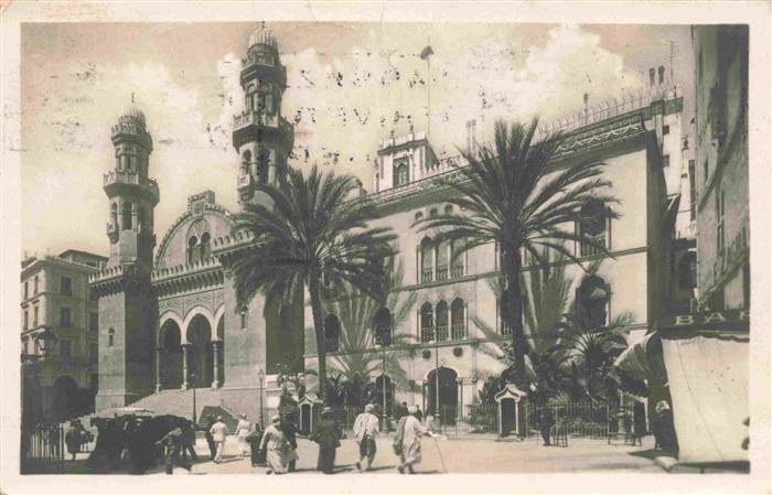ALGER Algier Algerie La Cathedrale et le Palais du Gouverneur