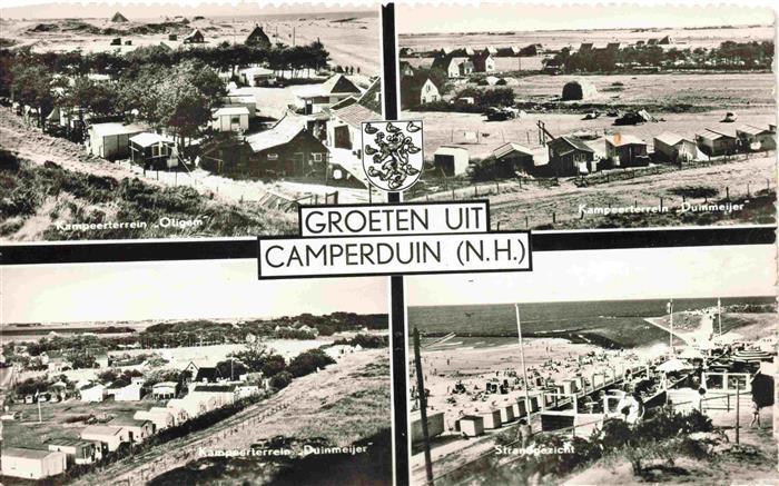 Camperduin an Zee NL Kampeerterrein Oligem und Duinmeijer met Strandgezicht