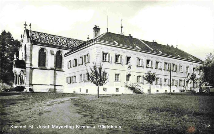 Wien AT Karmel St Josef Mayerling Kirche und Gaestehaus