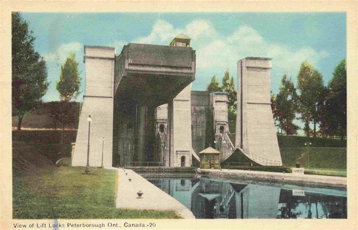 Peterborough Ontario Canada View of Lift Locks