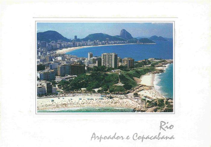 RIO DE JANEIRO Brazil Praia do Arpoador e ao fundo Copacabana