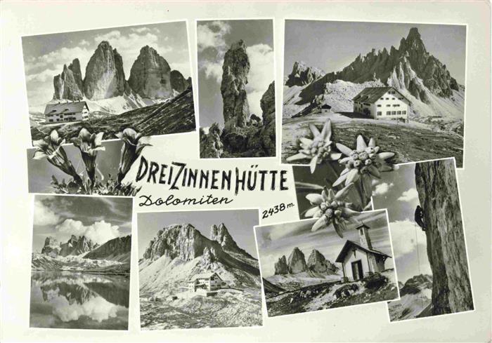 Dreizinnenhuette 2438m Bolzano IT Teilansichten Panorama