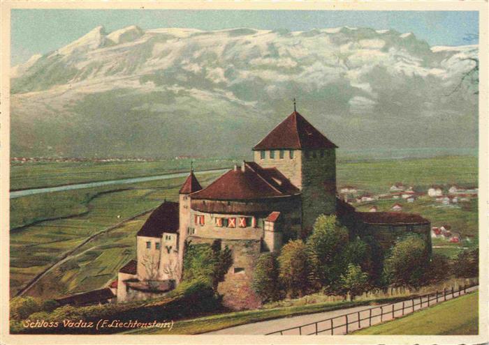 Liechtenstein Fuerstentum Schloss Vaduz