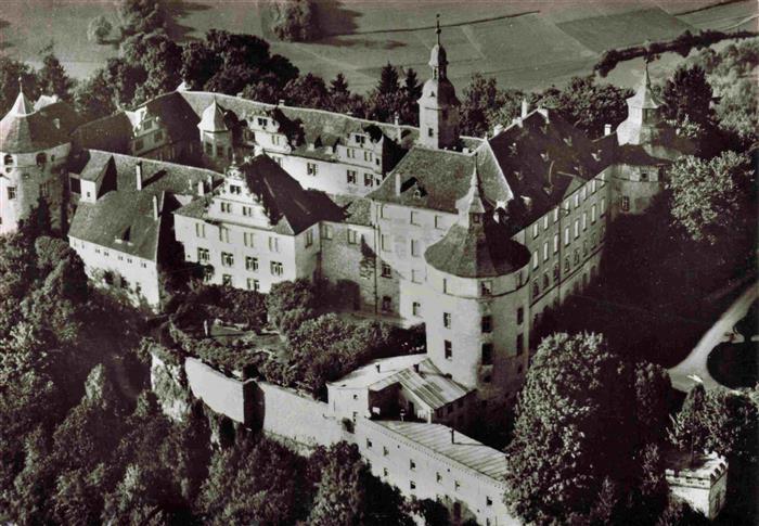 Langenburg Wuerttemberg Schloss Langenburg Fliegeraufnahme