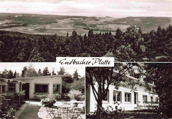 Hartenrod Bad Endbach Marburg-Biedenkopf Panorama Waldgaststaette Endbacher Plat