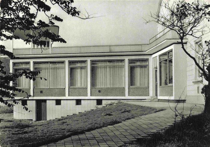 NORDERNEY Nordseebad Muettergenesungsheim Maria am Meer Liegeterrasse