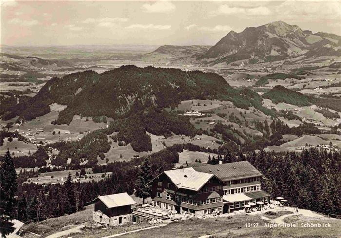 OBERSTDORF Bayern Alpenhotel Schoenblick Fliegeraufnahme