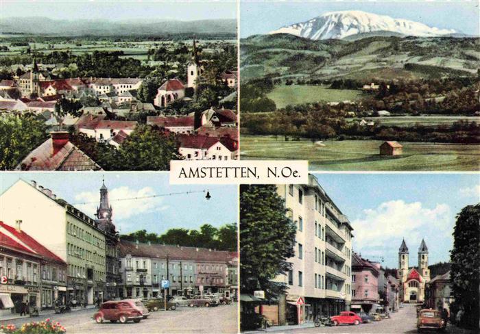 Amstetten Niederoesterreich Oetscherblick Hauptplatz Bahnhofstrasse