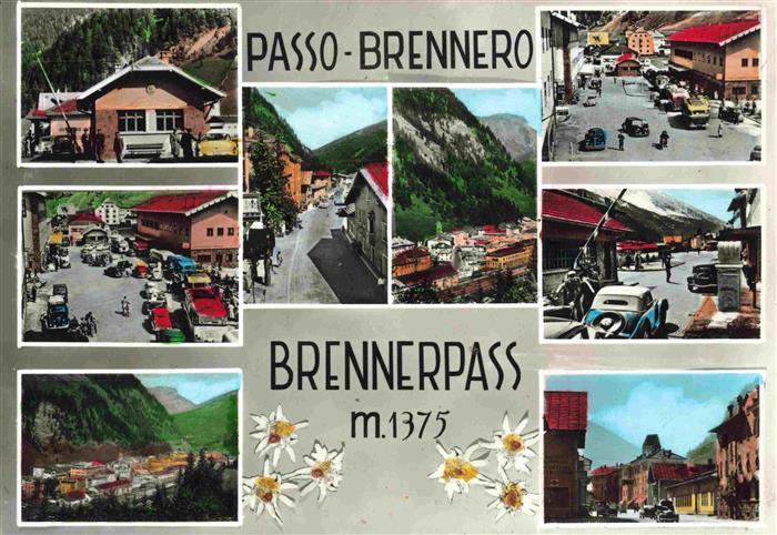 Brennerpass 1372m Brenner Brennero Suedtirol IT Italienischer Zoll Teilansichten