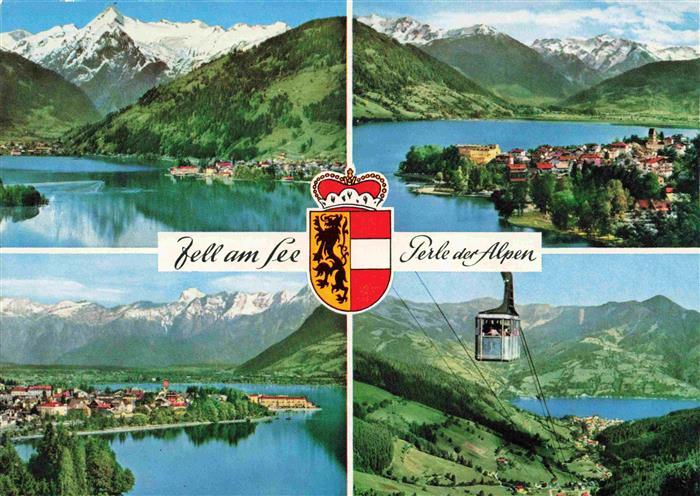 Zell See AT Fliegeraufnahmen mit Kitzsteinhorn Hohen Tauern Stenernem Meer Schmi