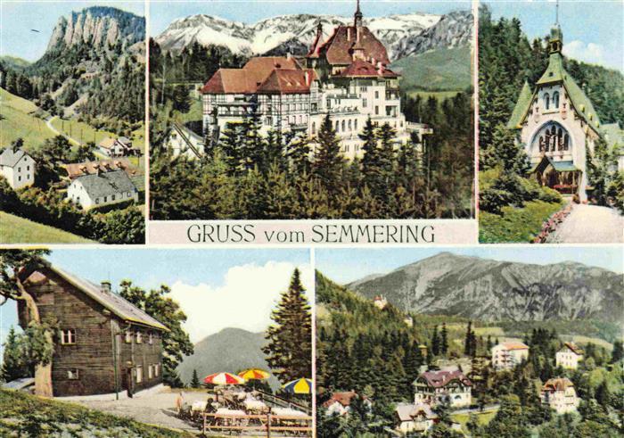 Semmering Niederoesterreich Adlitzgraben Polleroswand Suedbahnhof Kircherl Pinke