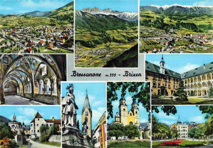 Bressanone Brixen Suedtirol IT Fliegeraufnahmen Kirchen Inners Schloss