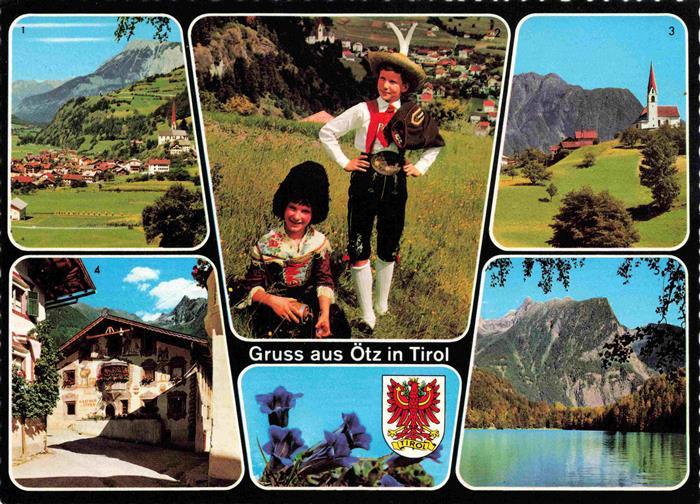 oetz Edling mit Tschirgant Trachtenpaar Au bei oetz Gasthof zum Stern Piburgerse