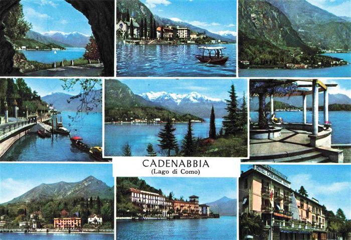 Cadenabbia Griante Lago di Como Lombardia IT Seepartien Teilansichten Panorama