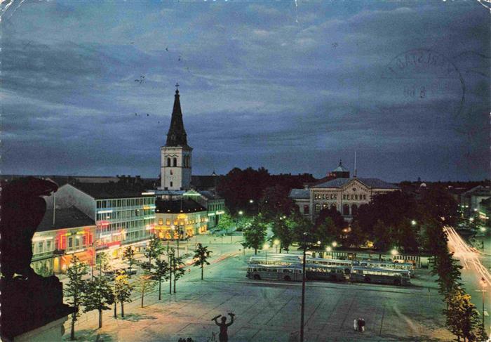 Karlstad  Sweden Stora torget och Domkyrkan