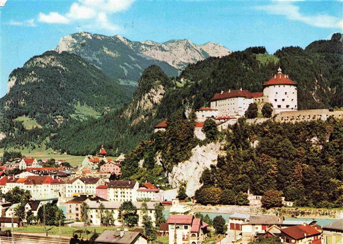 KUFSTEIN Tirol AT mit Festung gegen das Kaisergebirge