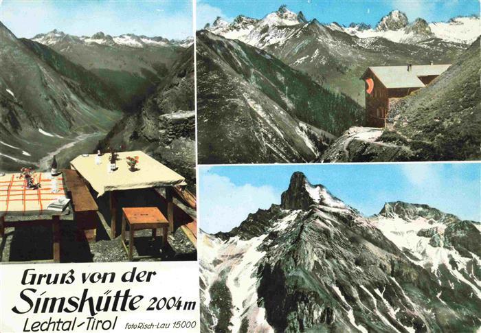 Simshuette 2004m Lechtal Reutte Tirol AT Terrasse Panorama
