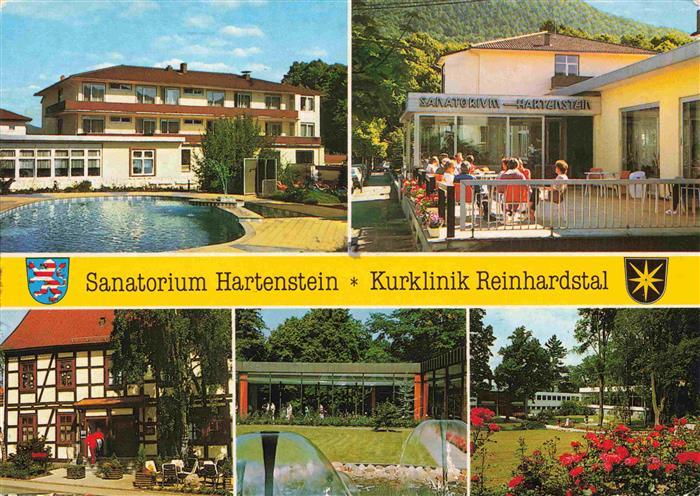 BAD WILDUNGEN Sanatorium Hartenstein Kurklinik Reinhardstal Park Konzerthalle