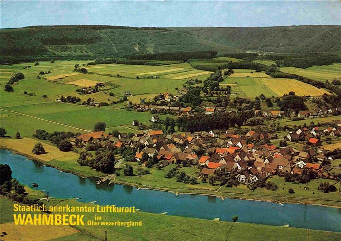 Wahmbeck Weserbergland Fliegeraufnahme