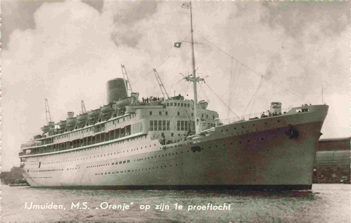Dampfer Oceanliner M.S. Orenje