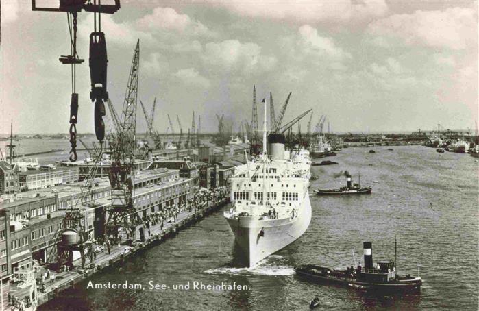 Dampfer Oceanliner Oranje Amsterdam Rheinhafen