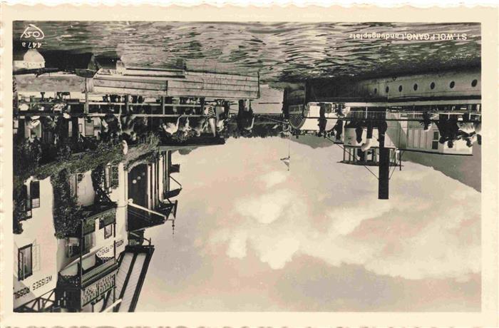 Dampfer Seitenrad St. Wolfgang Landungsplatz