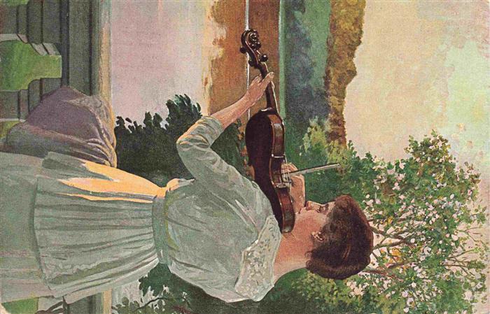 Barascudts M Kuenstlerkarte Abendklaenge